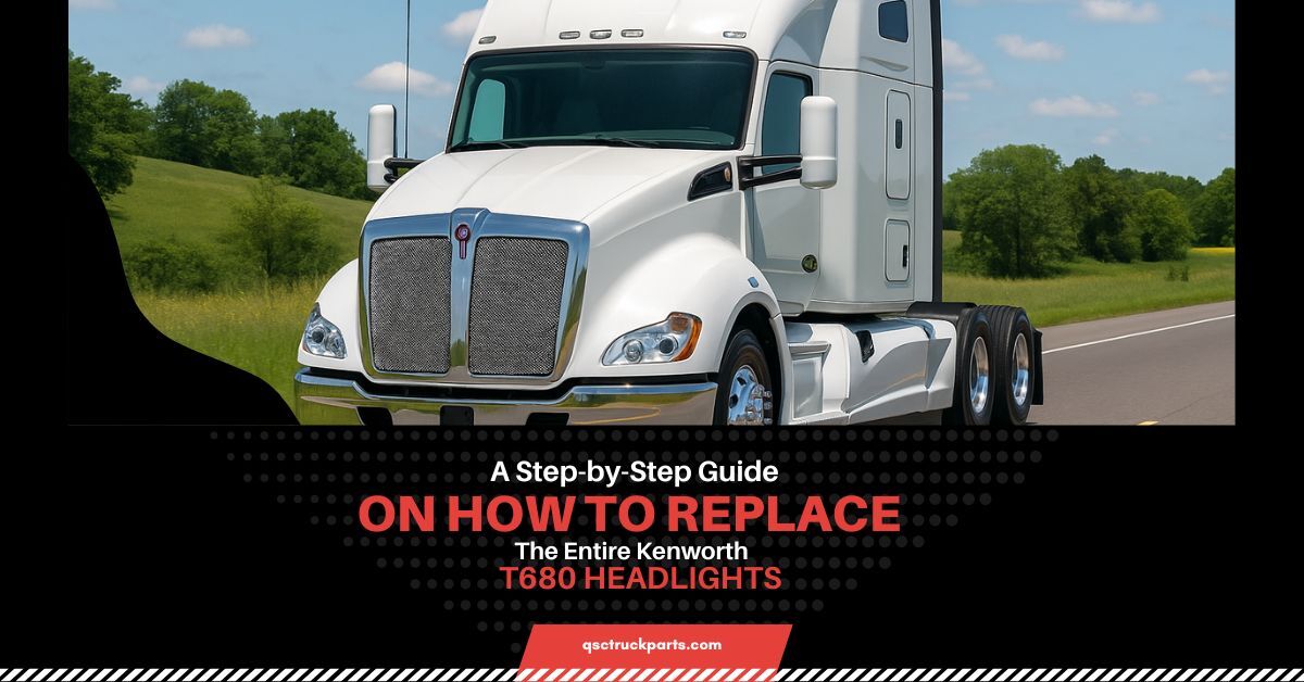 Learn how to replace Kenworth T680 headlights with this step-by-step guide. Improve safety and performance with aftermarket headlights from QSC Truck Parts.